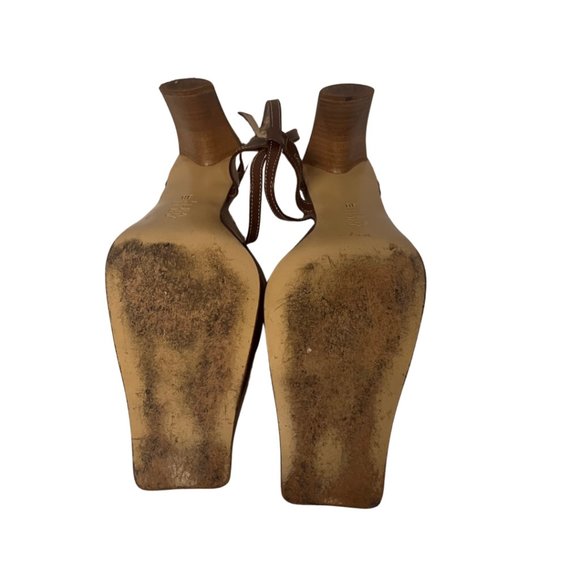 Kor@Kor Leather Strap Pump (Brown/Bronze) - Picture 6 of 7